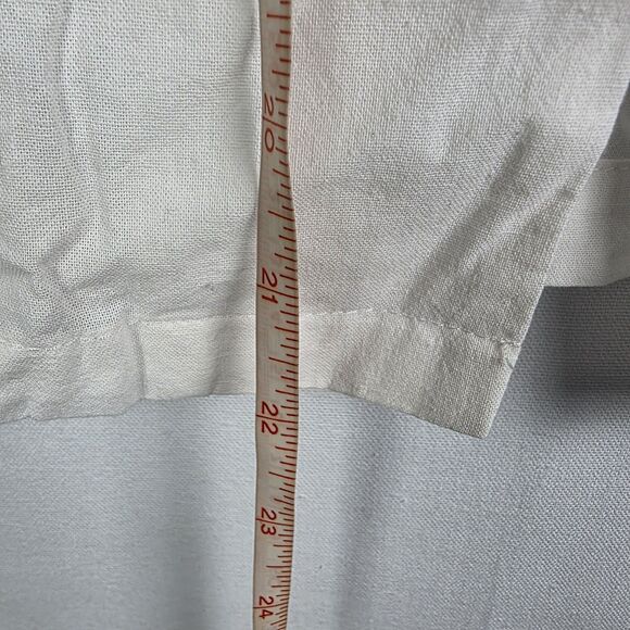 Commense Women's Cotton Button Down Shirt Long Ruffle Sleeve Top Size Medium - Picture 7 of 7